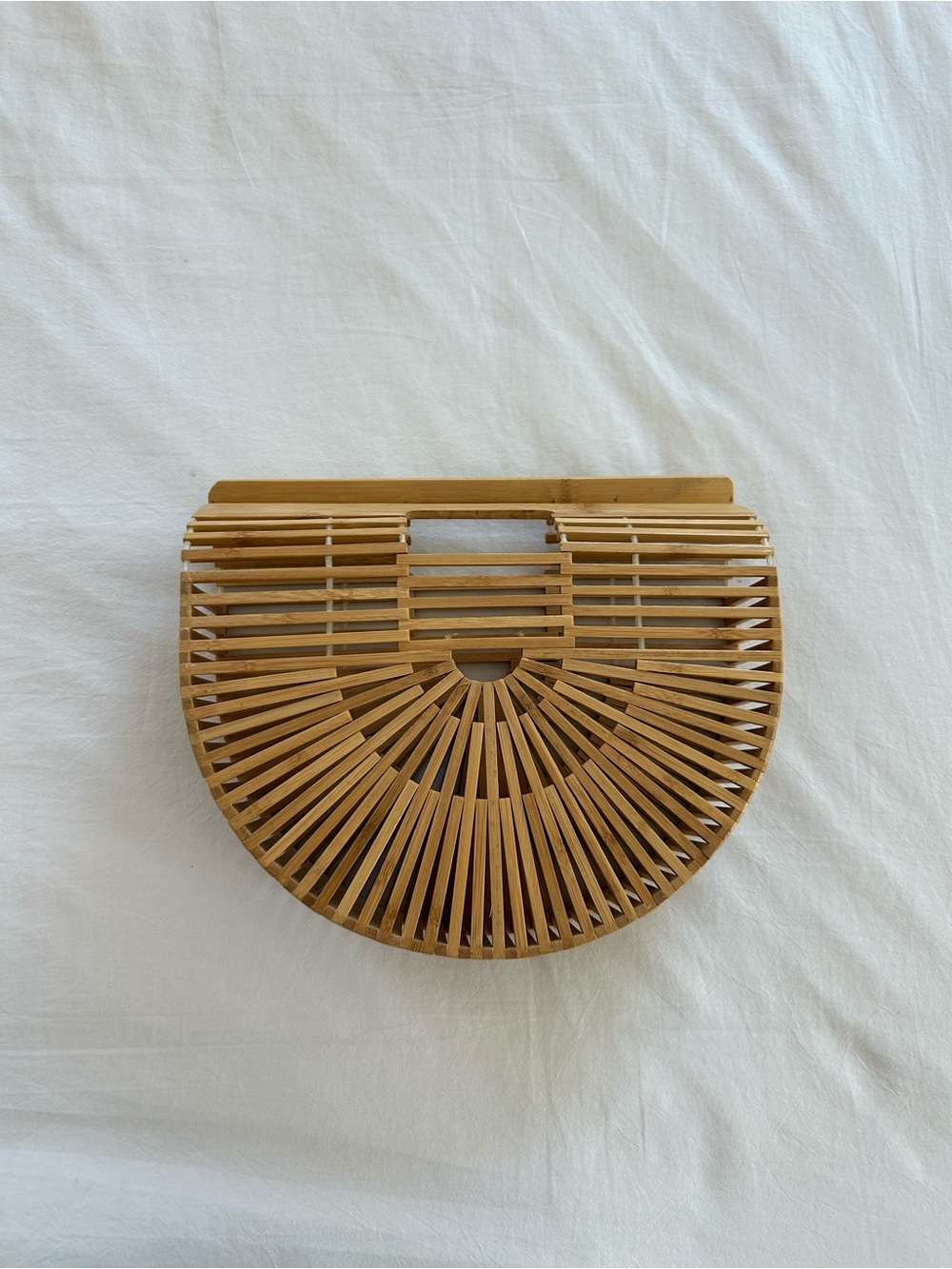 Bamboo Arc Handbag - Natural Brown Women Bag